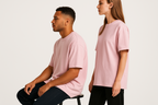 Classic oversized tee : LIGHT BABY PINK