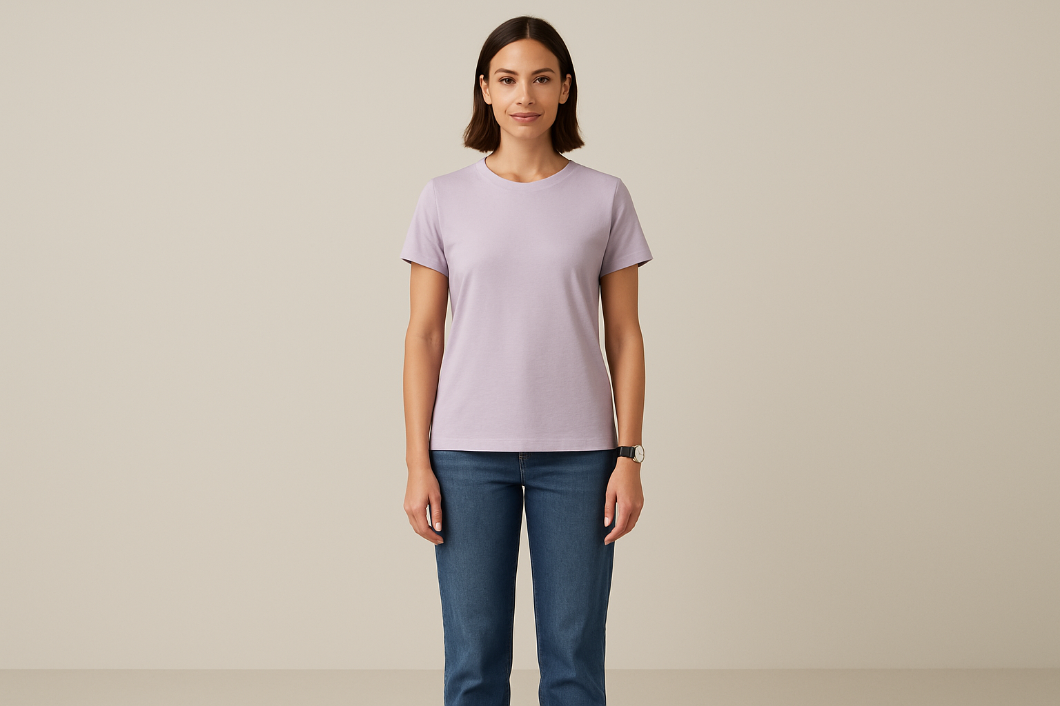 Supima prime tee : LAVENDER