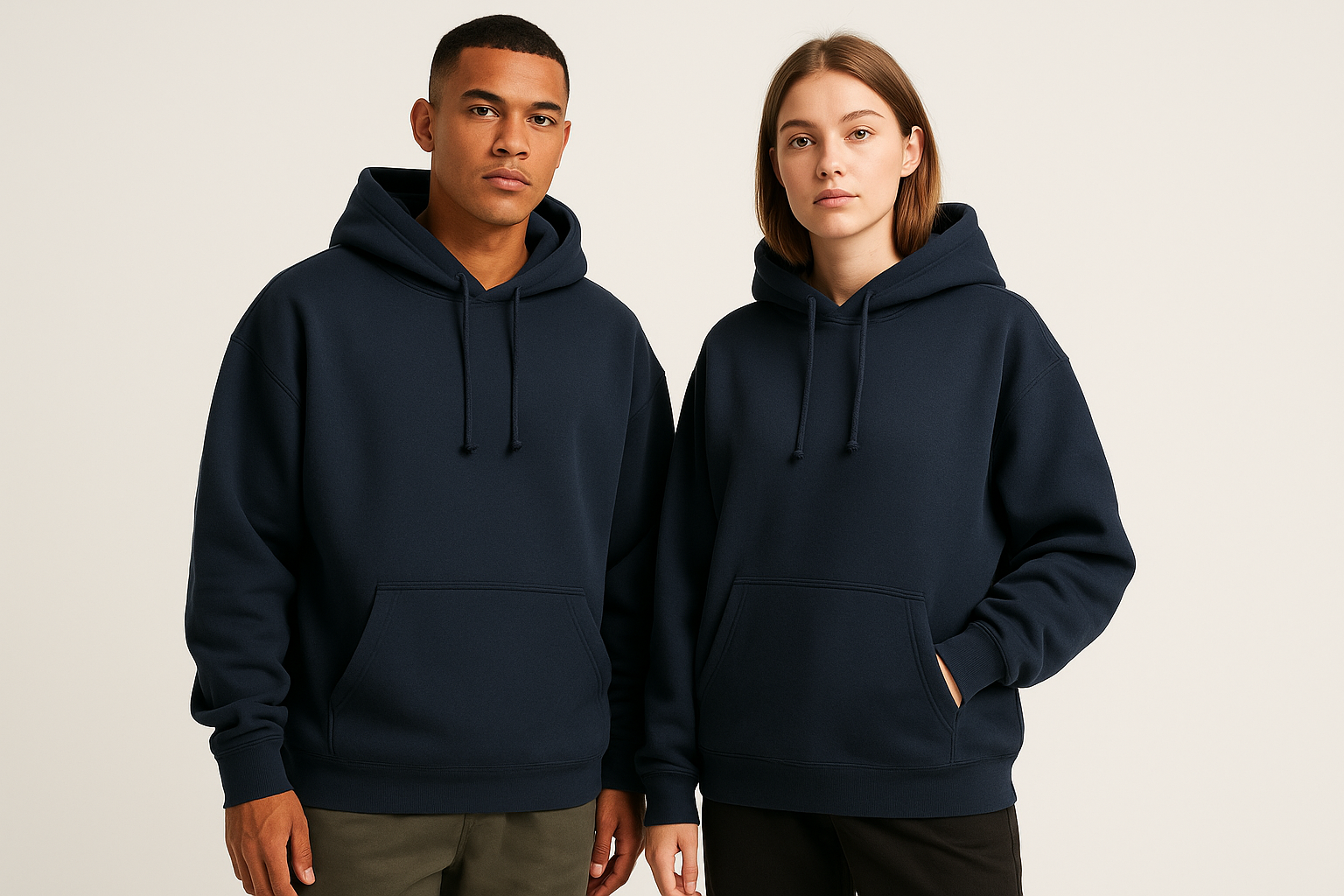 Oversized Hoodie : NAVY BLUE