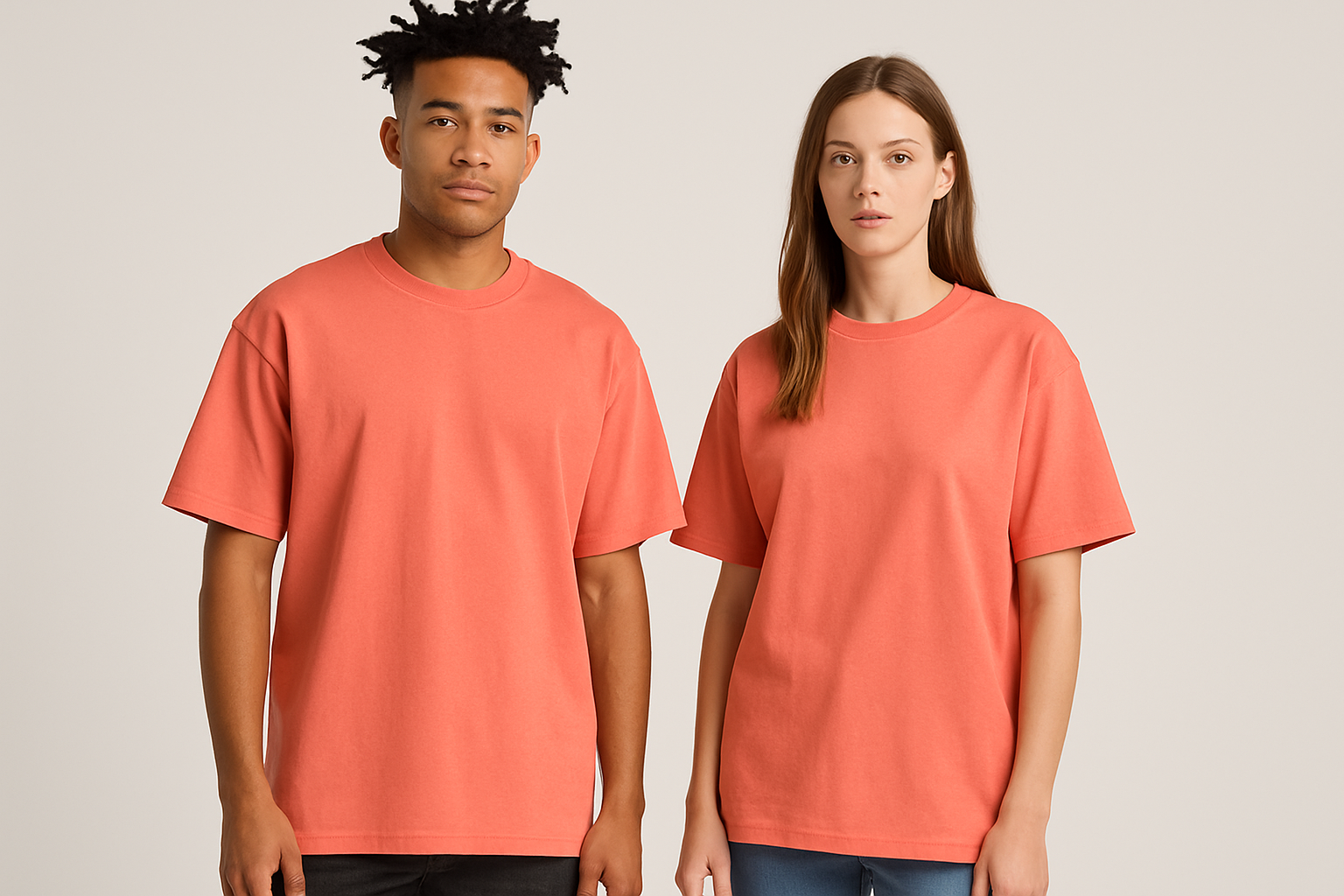 Classic oversized tee : CORAL