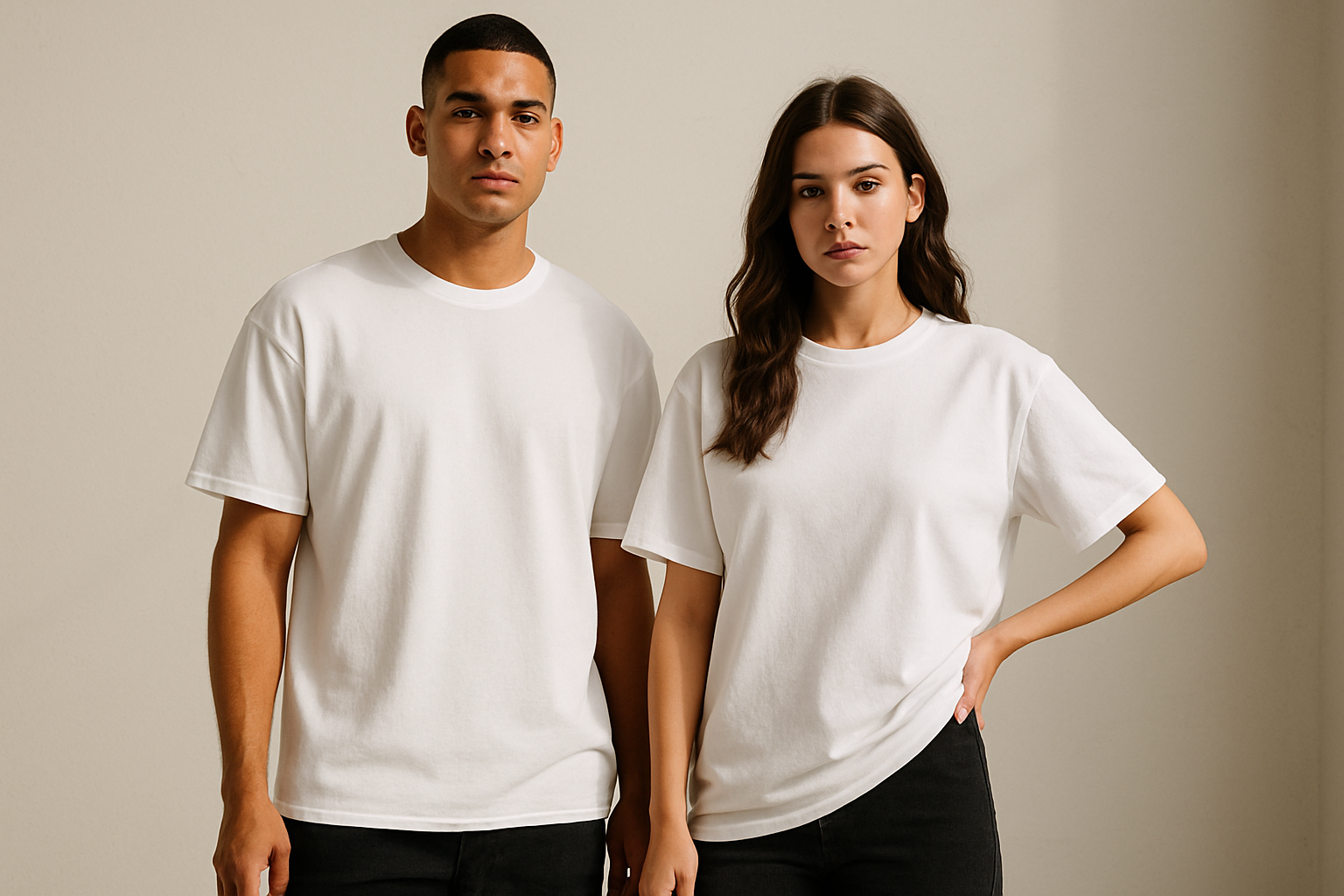 Classic oversized tee : WHITE