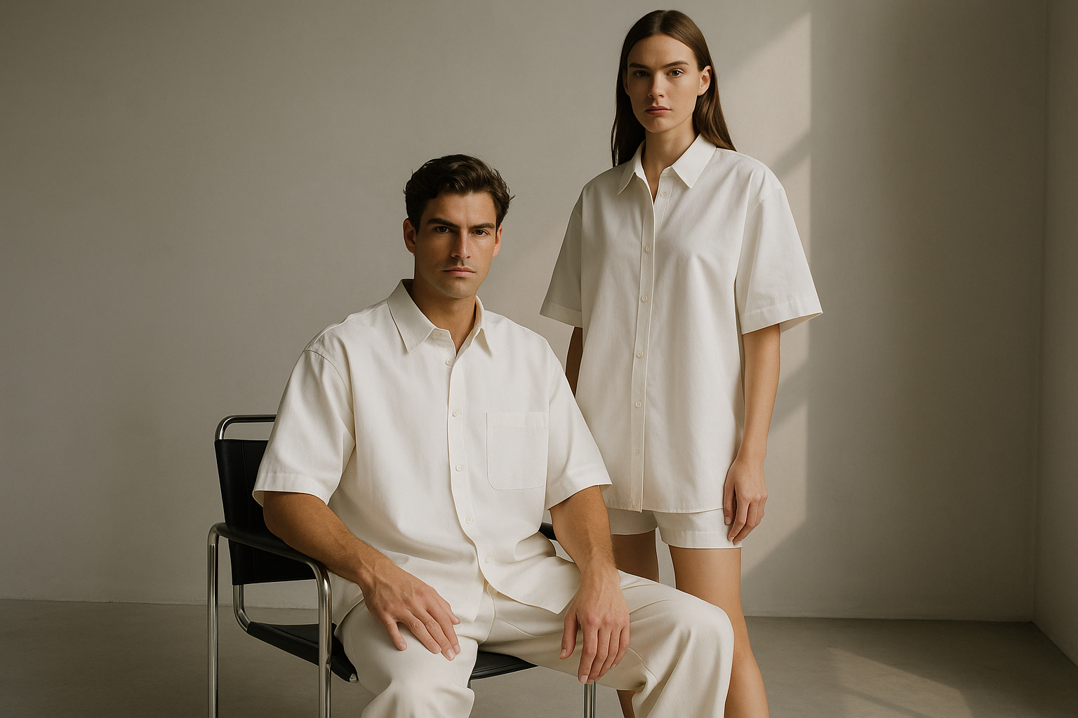 Oversized Shirt :WHITE