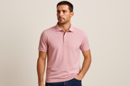 Classic Polo collar tee : LIGHT PINK