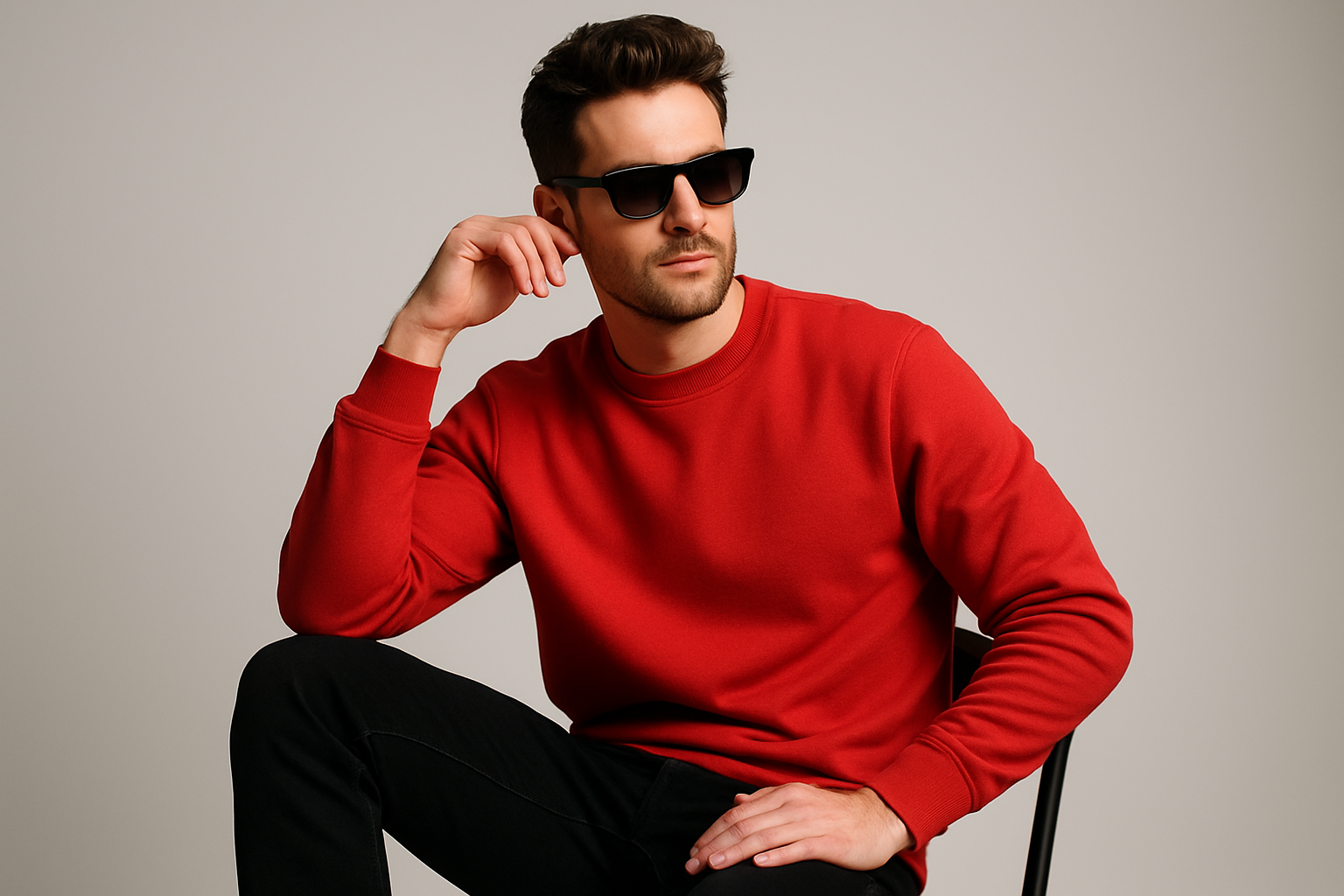 Heavy weight Sweatshirt :RED