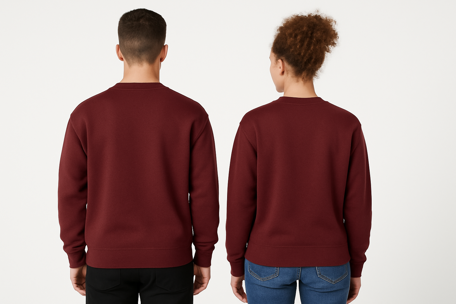 Oversized sweatshirt :MAROON