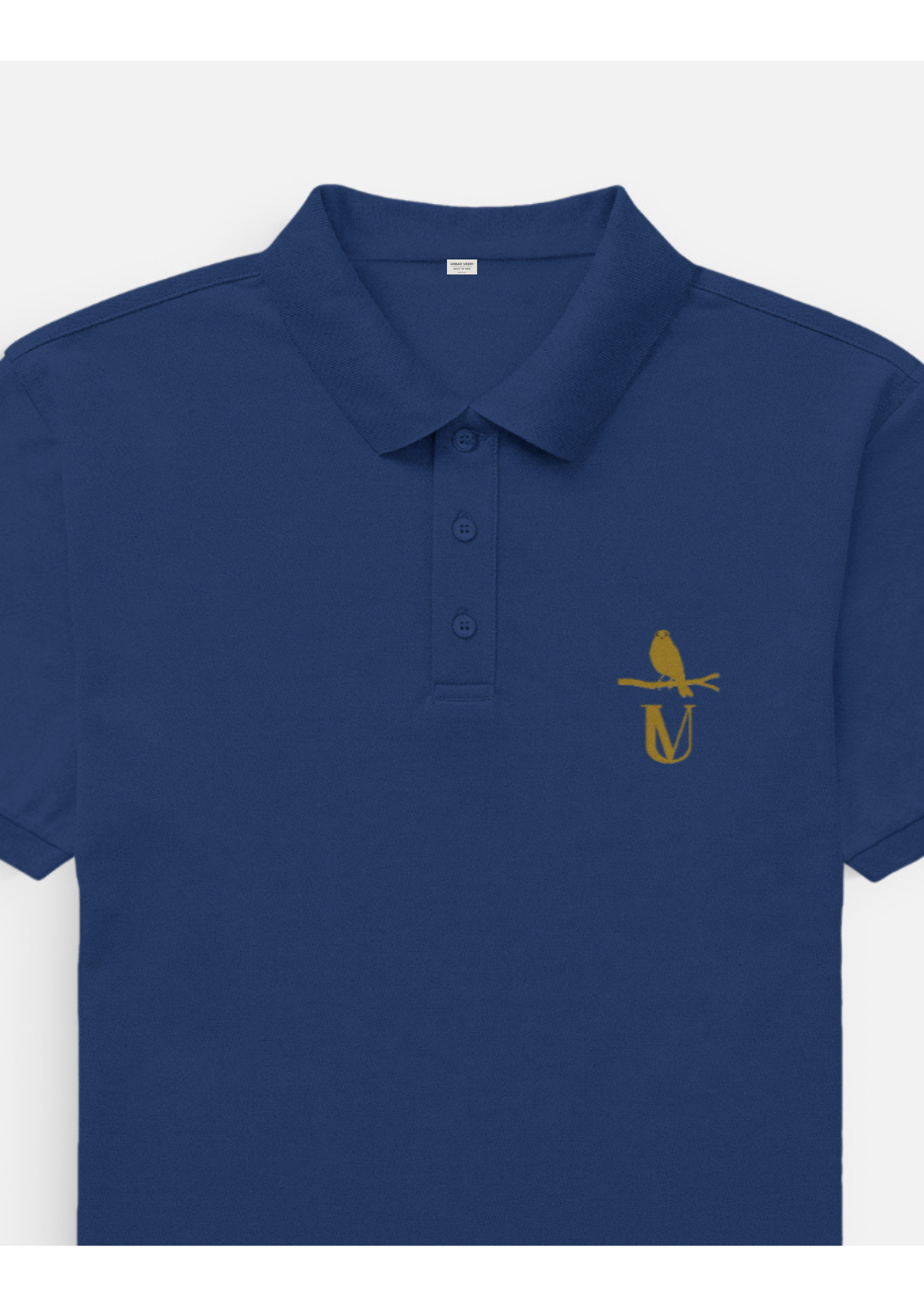 MEN SOLID POLO NECK T-SHIRT