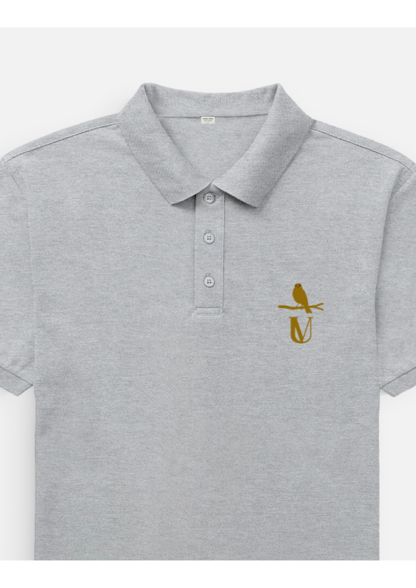 MEN SOLID POLO NECK T-SHIRT