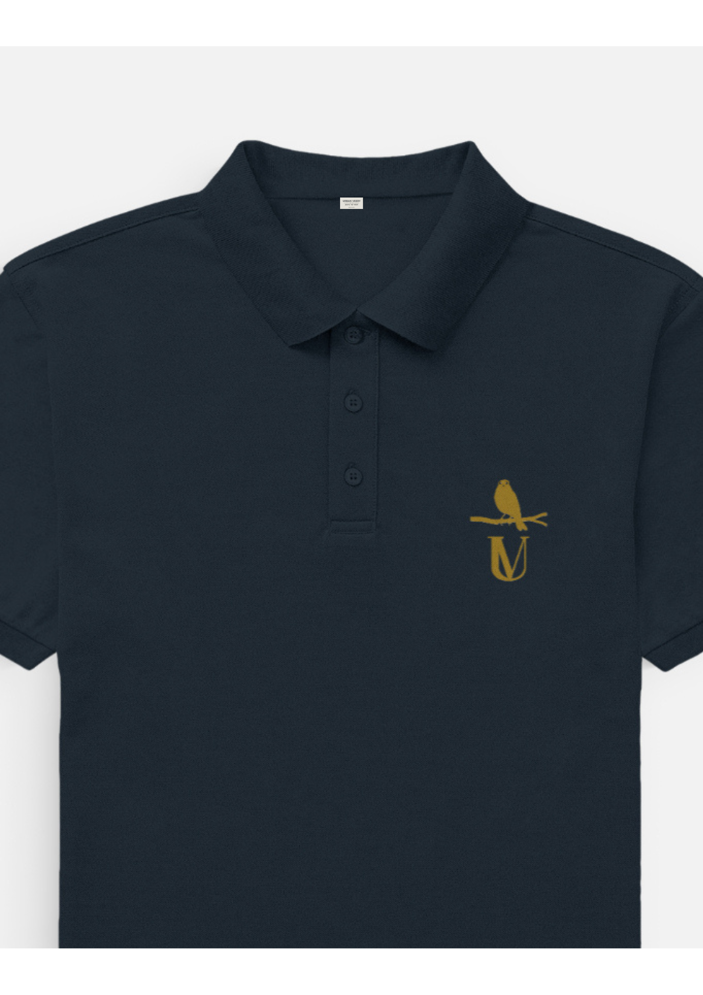 MEN SOLID POLO NECK T-SHIRT