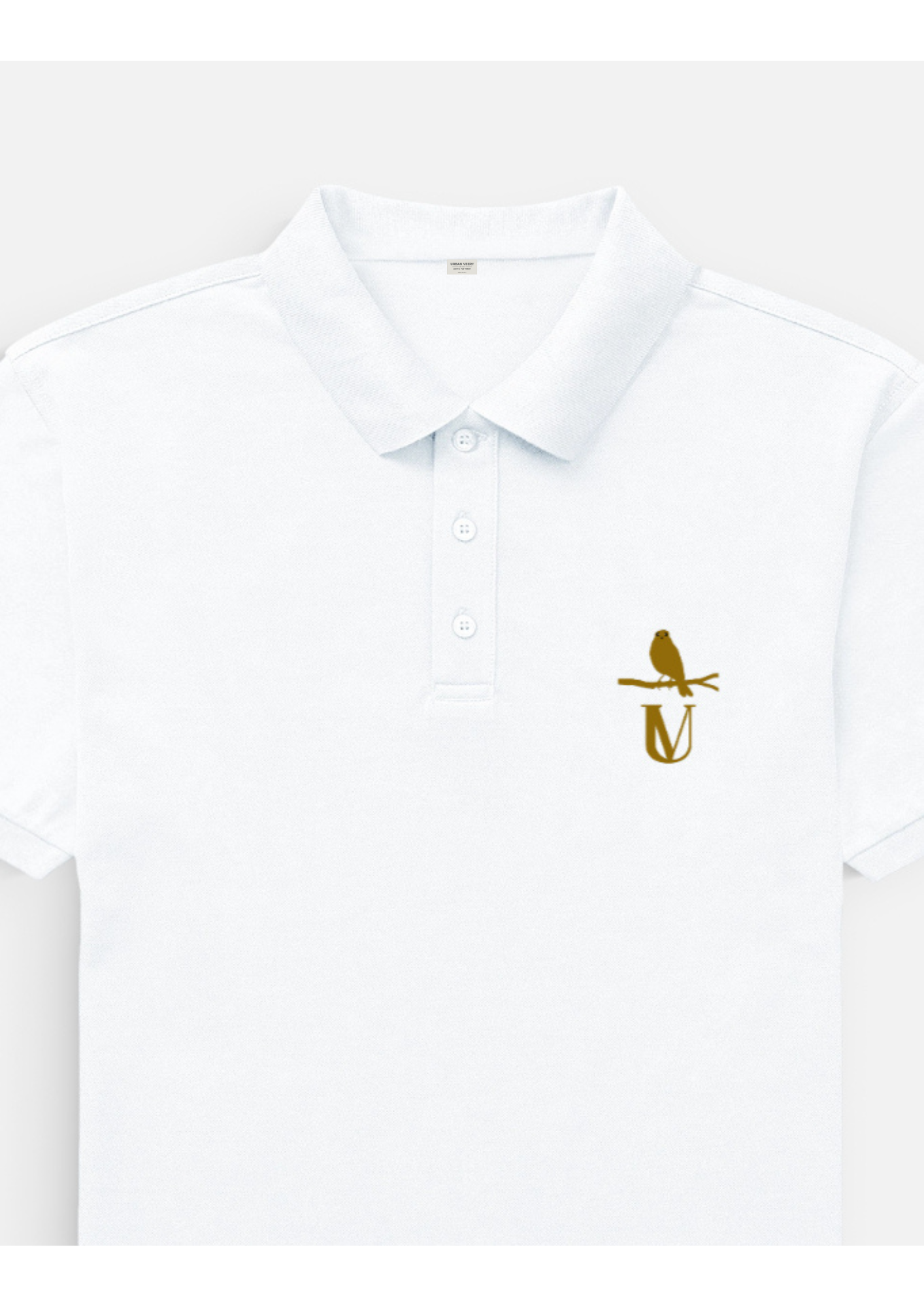 MEN SOLID POLO NECK T-SHIRT