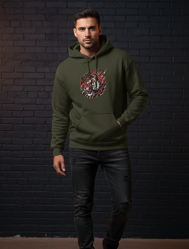 "TIGER" Classic Premium Graphic Printed Hoodie
