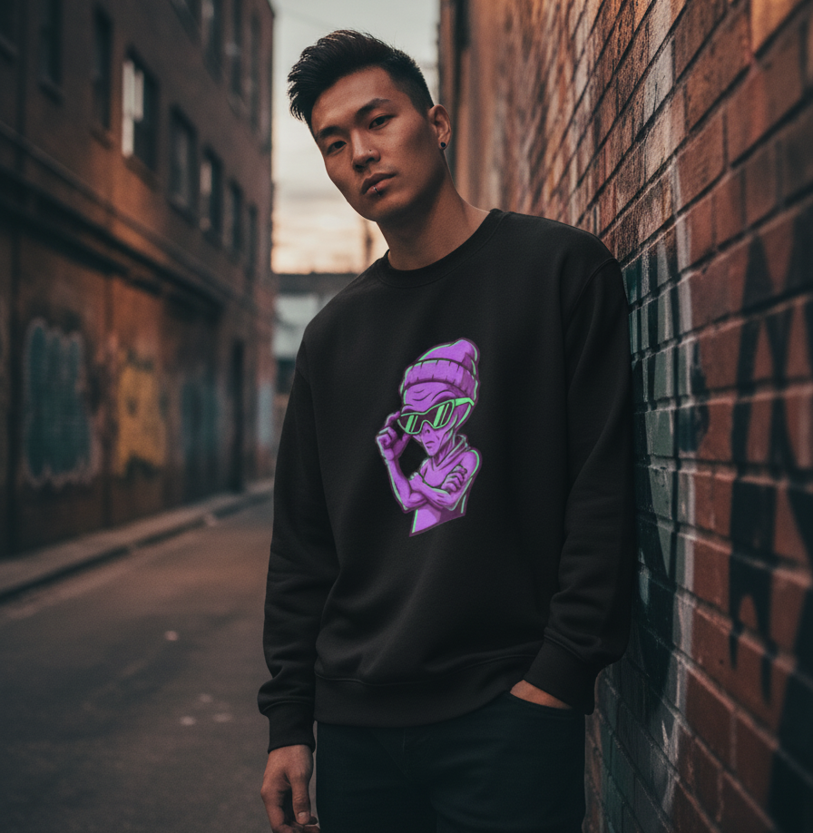 "COOL DUDE" Classic Premium Graphic Printed Sweatshirt