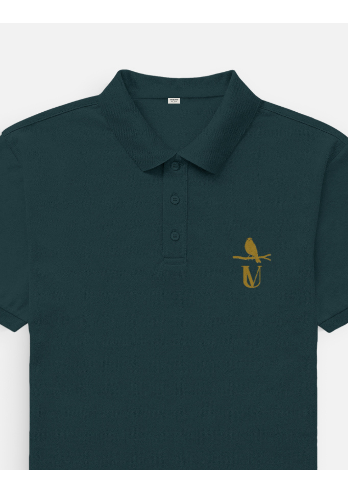 MEN SOLID POLO NECK T-SHIRT