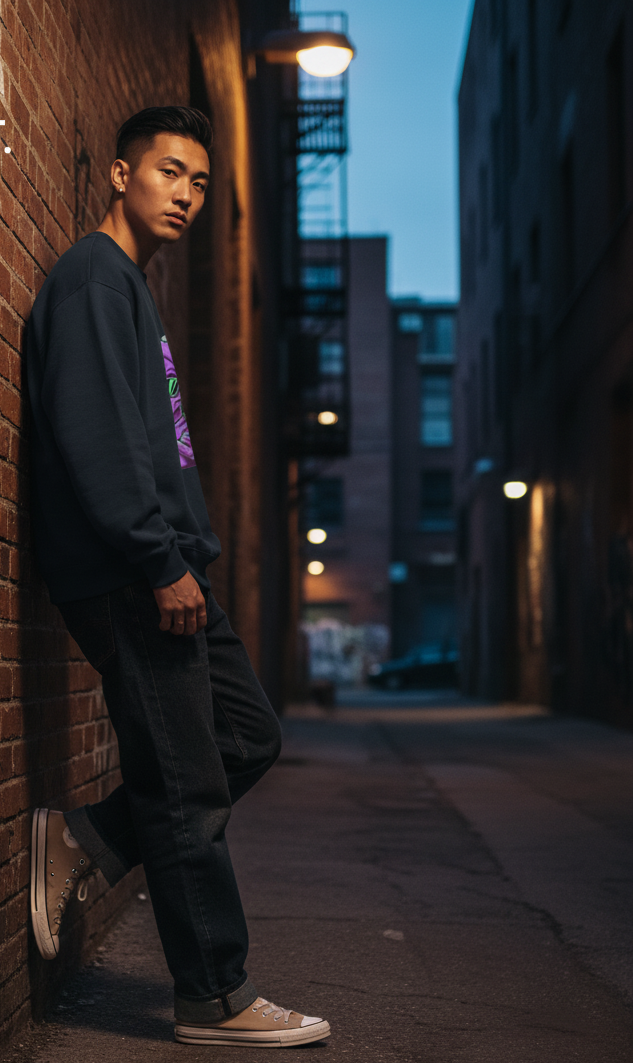 "COOL DUDE" Classic Premium Graphic Printed Sweatshirt