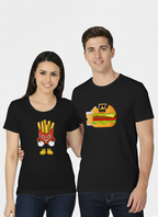 BURGER PRINTED COUPLE TEES : COMBO COLLECTION