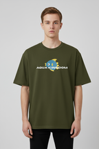 "AQUA KINGDOM" Classic Oversized Graphic Printed T-shirt