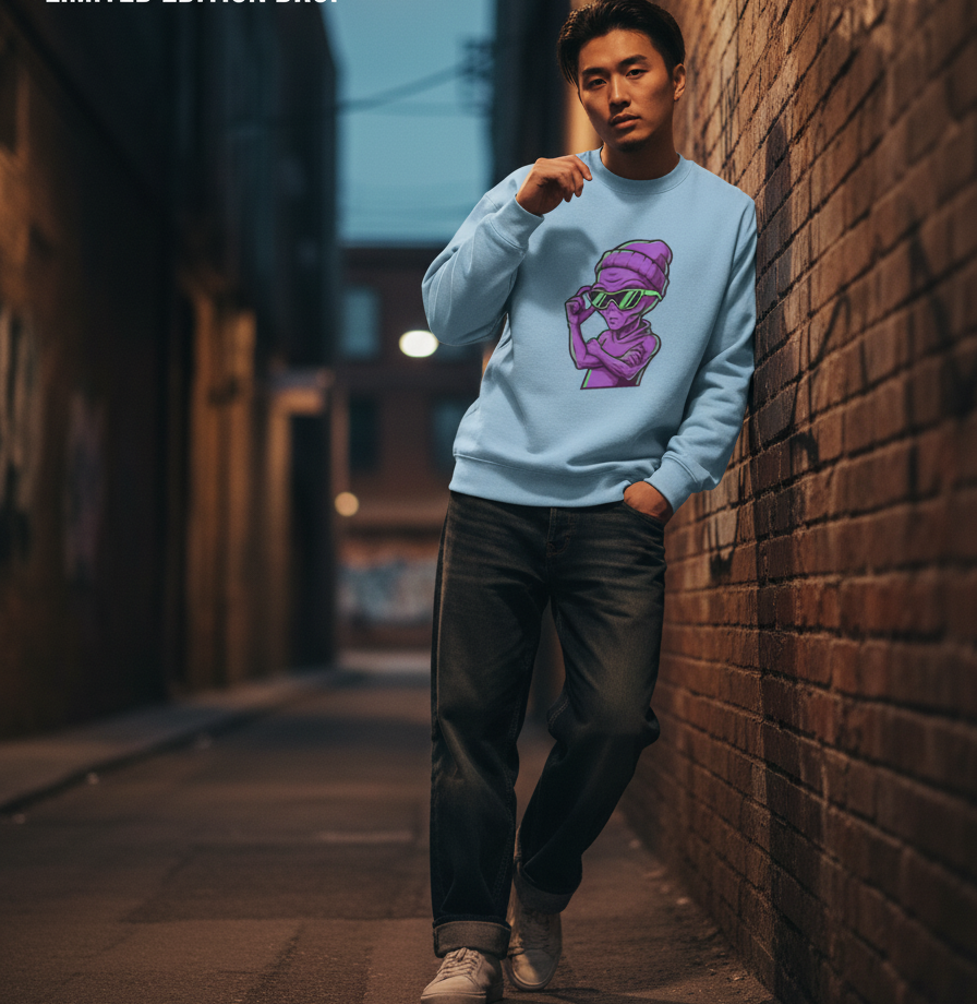 "COOL DUDE" Classic Premium Graphic Printed Sweatshirt