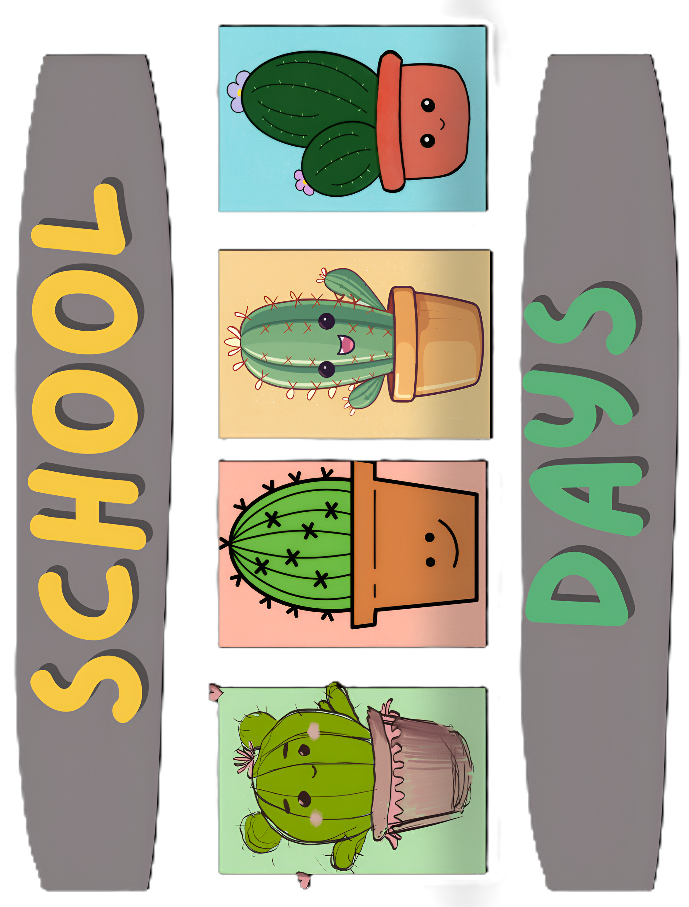 "SCHOOL DAYS"  Oversized Graphic Printed Hoodies