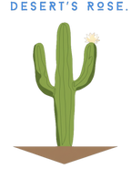 "CACTUS "  Terry Oversized Graphic Printed T-shirt