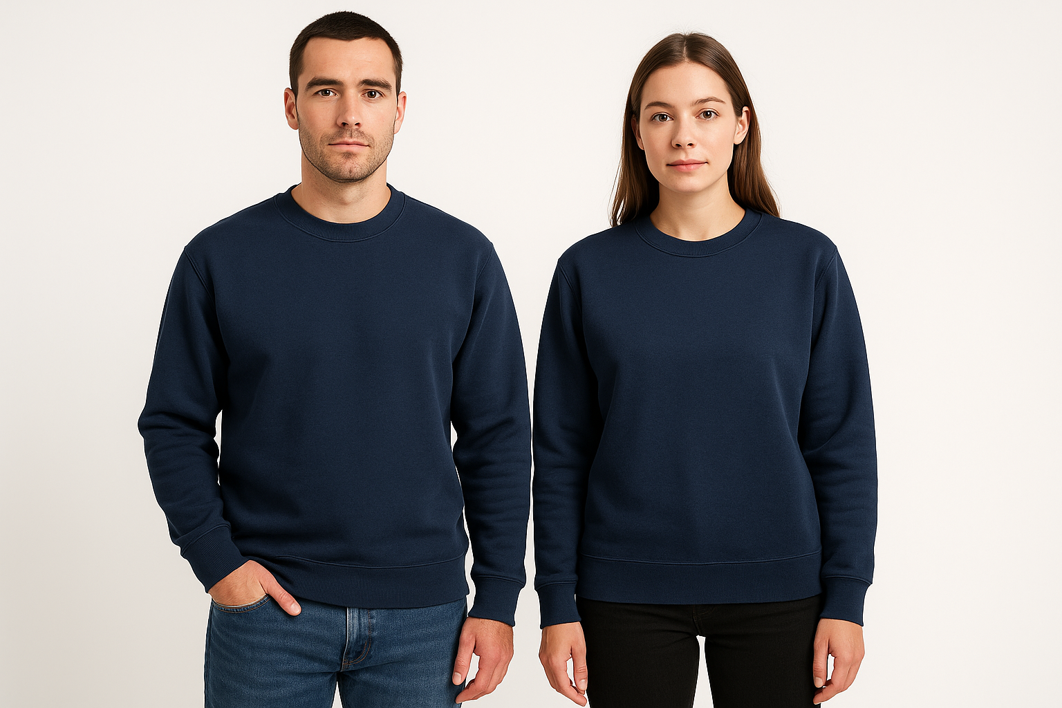 Oversized sweatshirt :NAVY BLUE