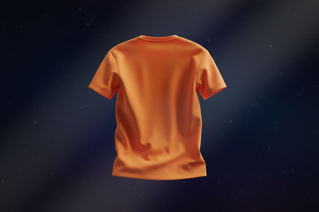 Classic crew neck tee : ORANGE