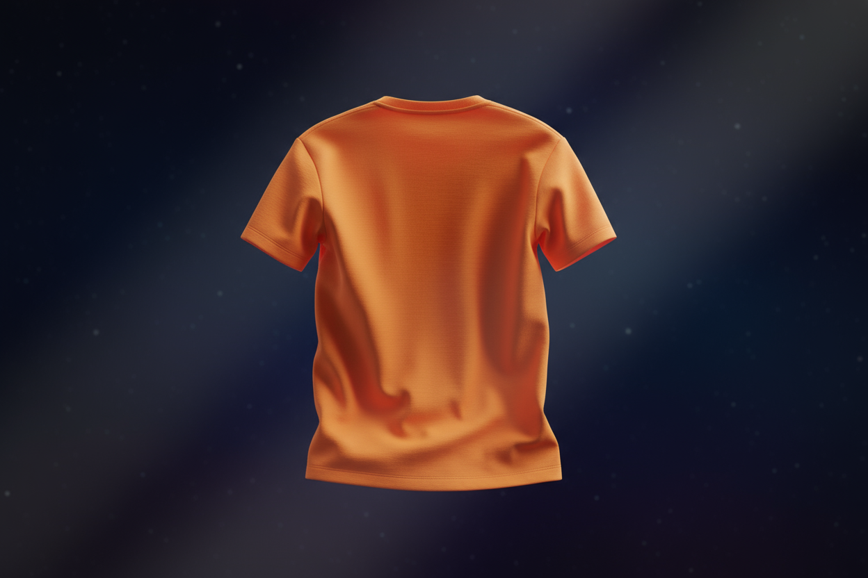 Classic crew neck tee : ORANGE