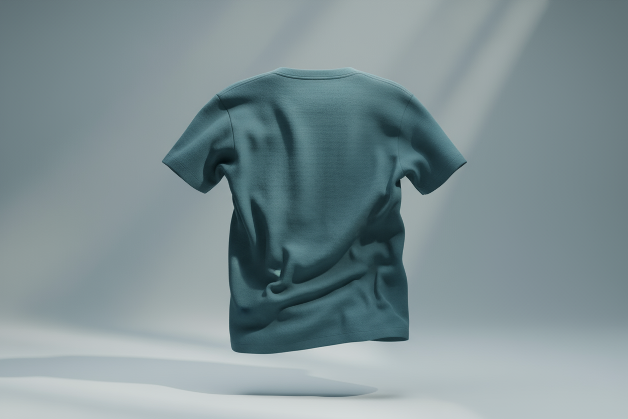 Classic crew neck tee : PETROL BLUE