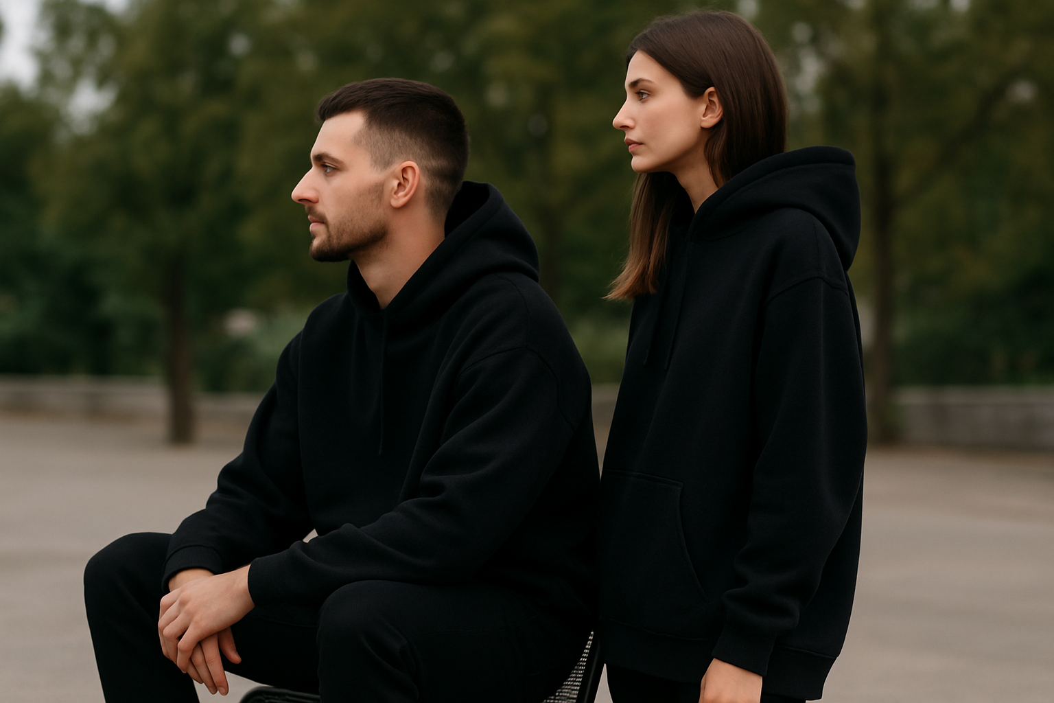 Oversized Hoodie : BLACK