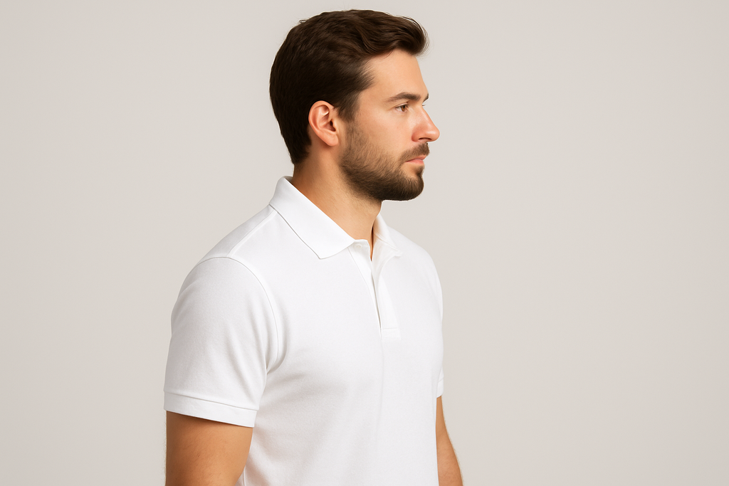 Classic Polo collar tee : WHITE