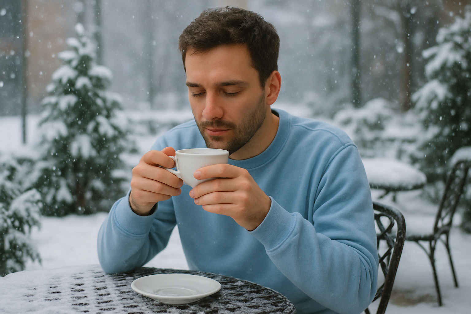 Heavy weight Sweatshirt : BABY BLUE