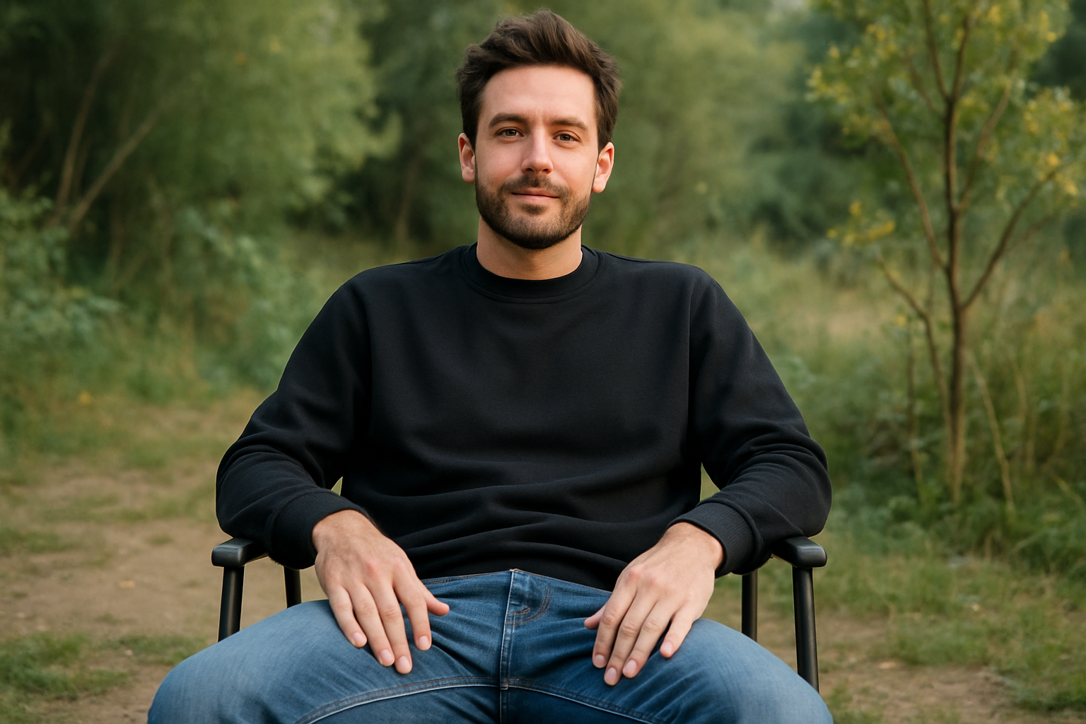 Heavy weight Sweatshirt :BLACK