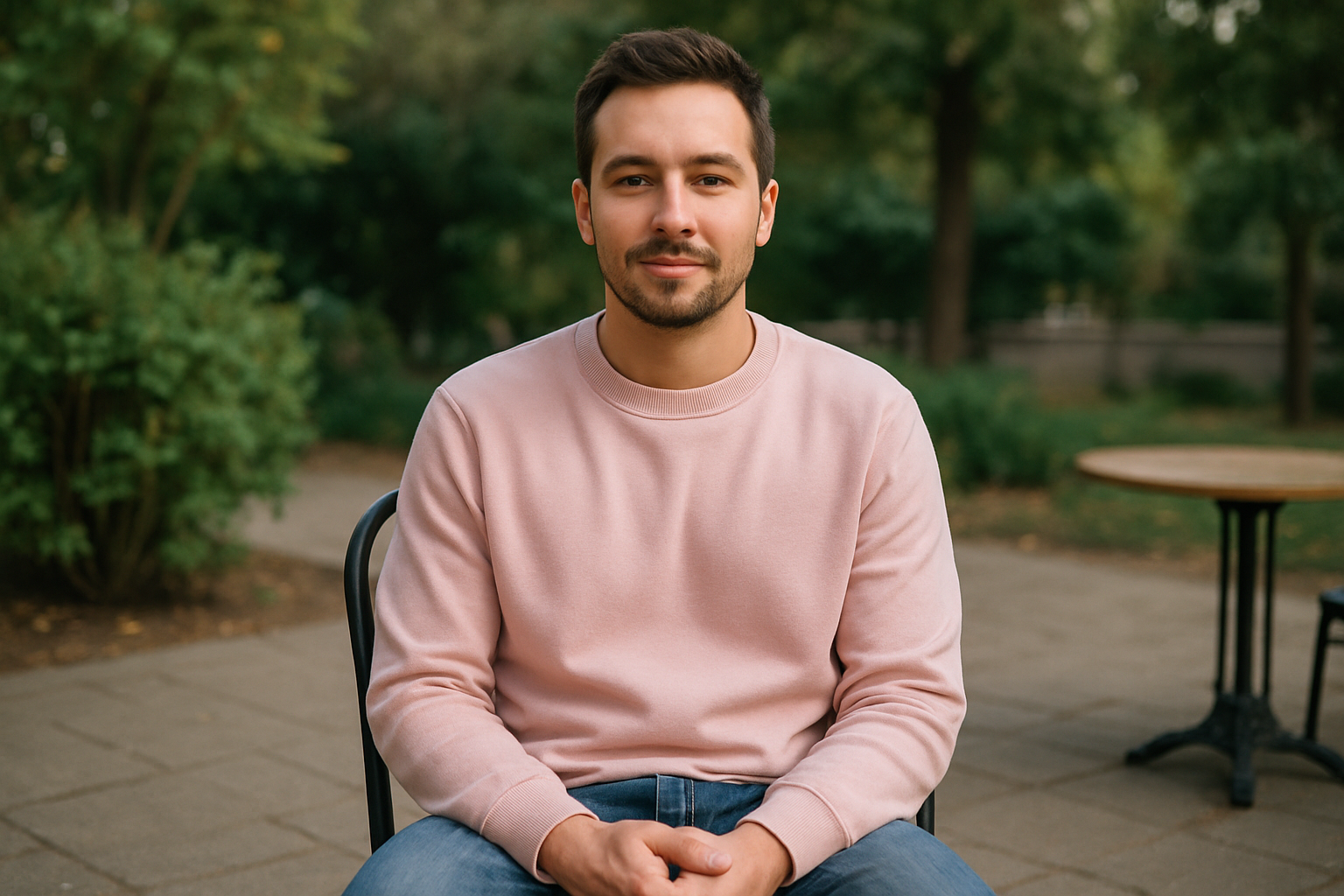 Heavy weight Sweatshirt : LIGHT PINK
