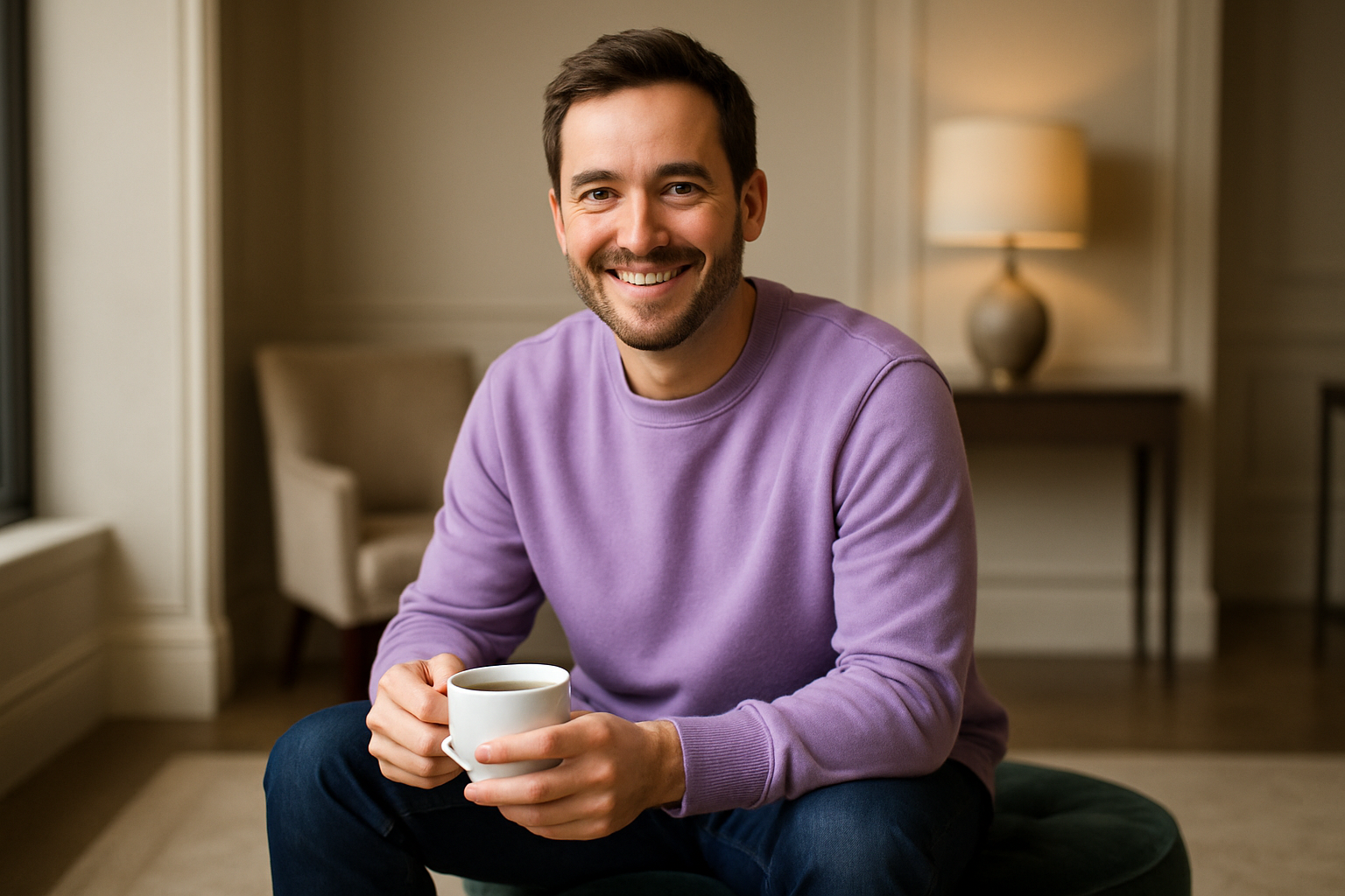 Heavy weight Sweatshirt : LAVENDER