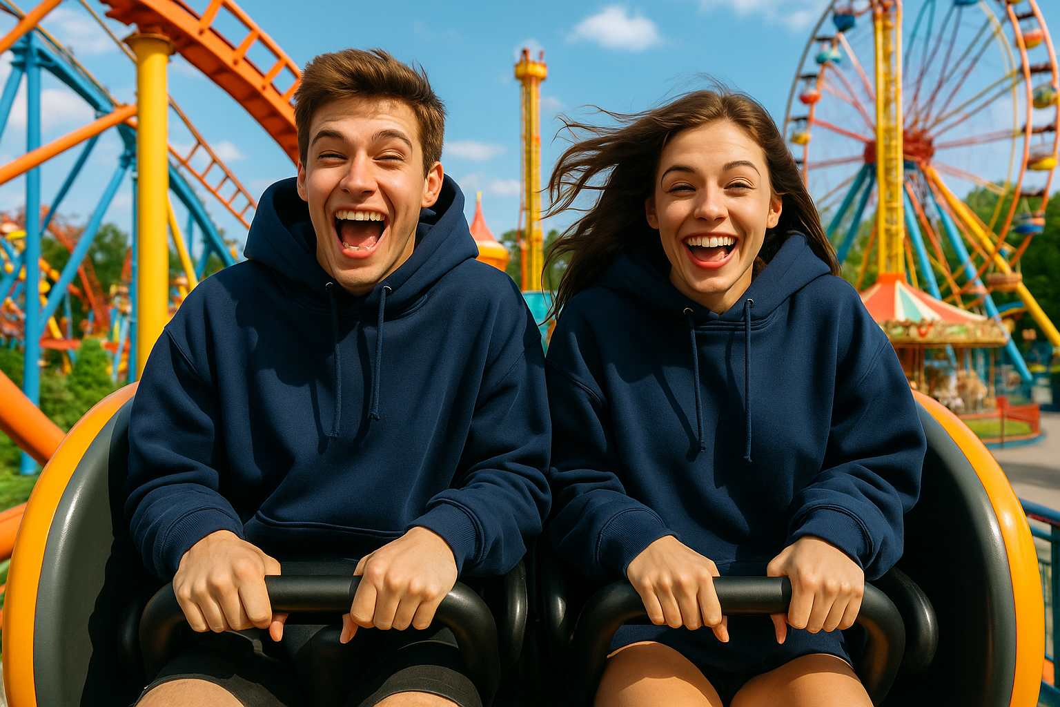 Oversized Hoodie : NAVY BLUE