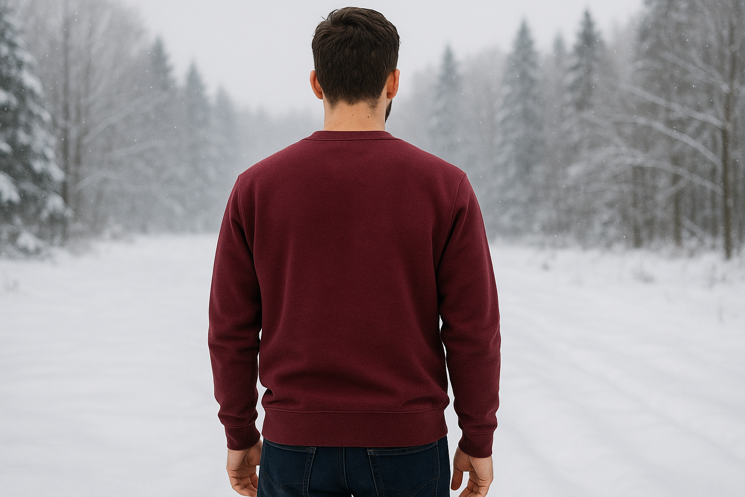 Heavy weight Sweatshirt : MAROON