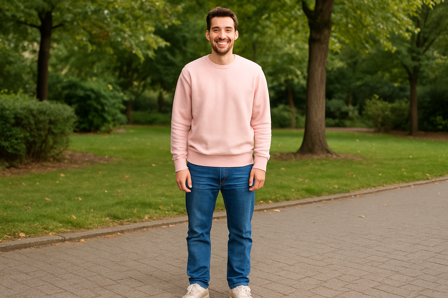Heavy weight Sweatshirt : LIGHT PINK
