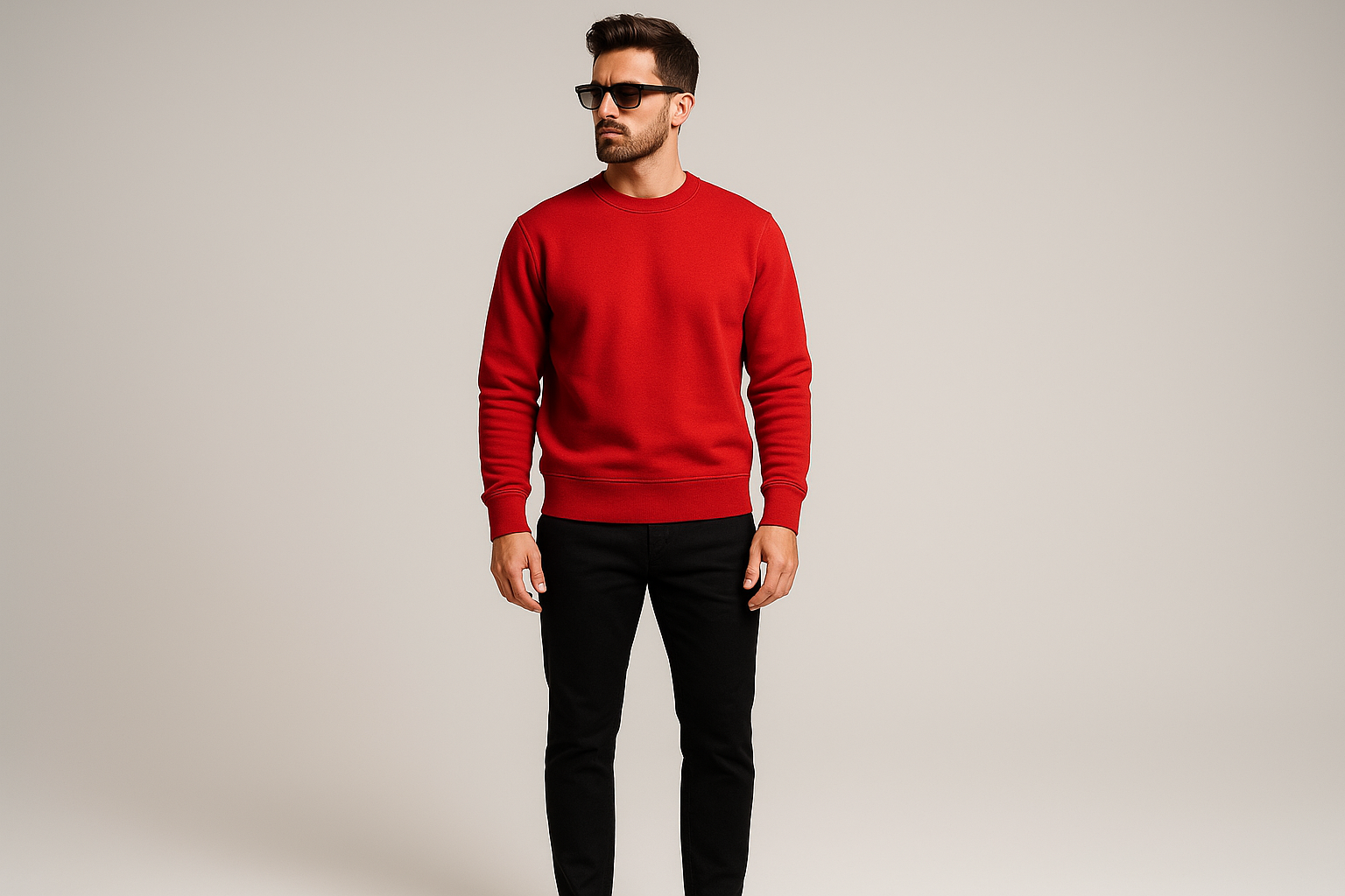 Heavy weight Sweatshirt :RED