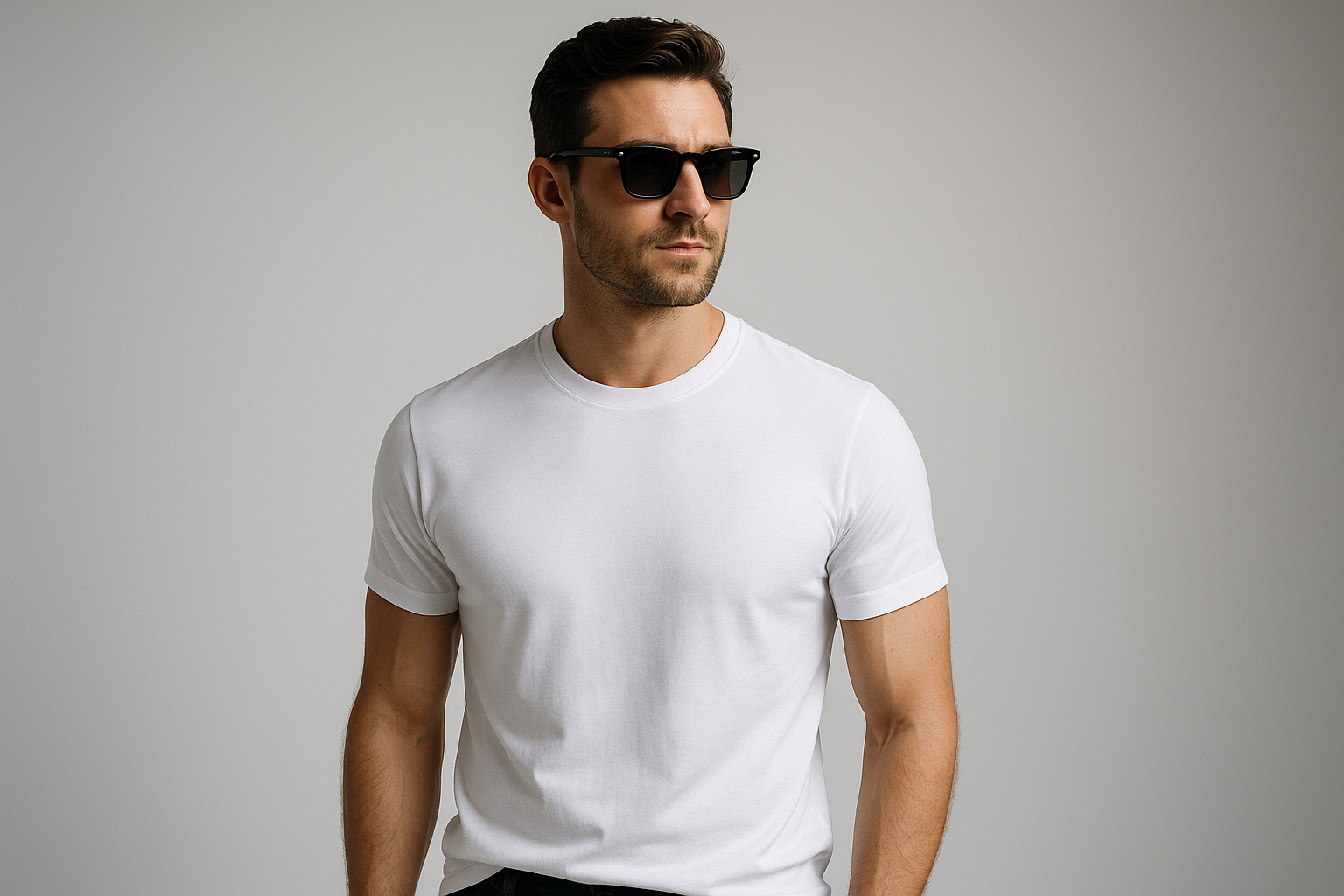 Luxe Supima tee :WHITE