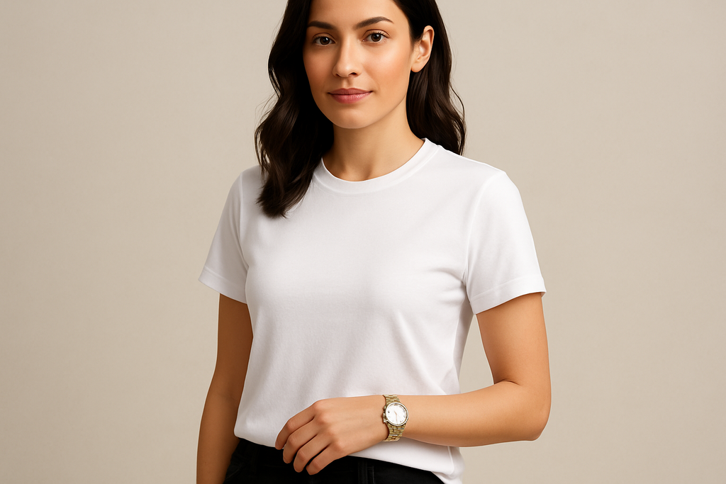 Supima prime tee :WHITE