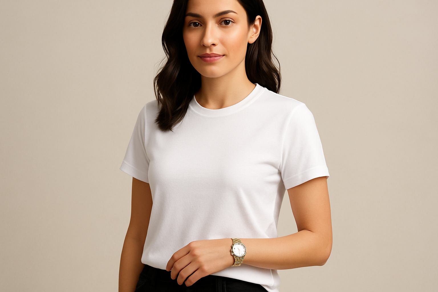 Supima prime tee :WHITE