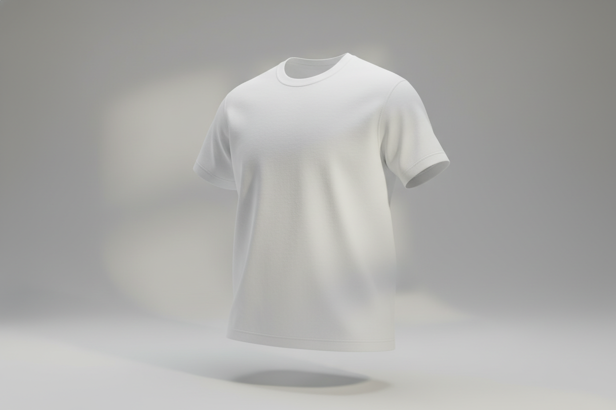Classic crew neck tee: WHITE
