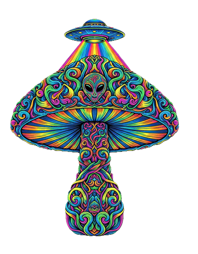 "ALIEN ATTACK" Classic Oversized Graphic Printed T-shirt