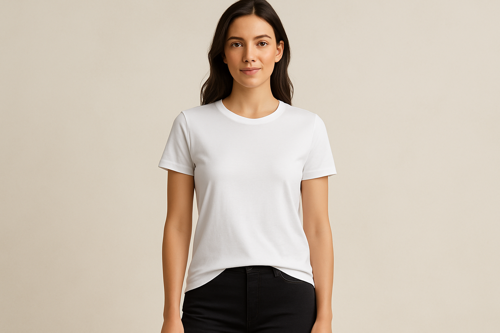 Supima prime tee :WHITE